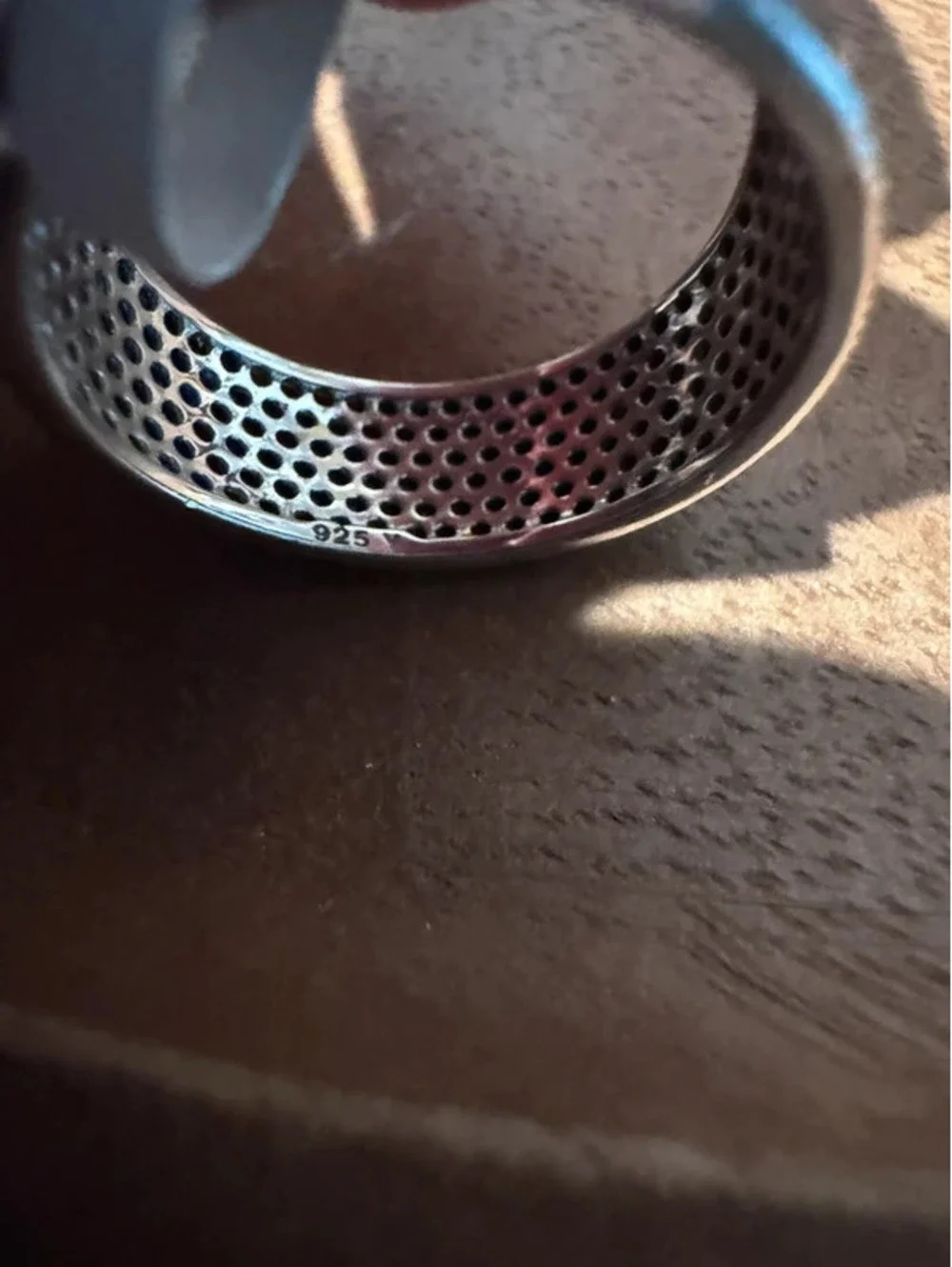 925 pavé band, size 9